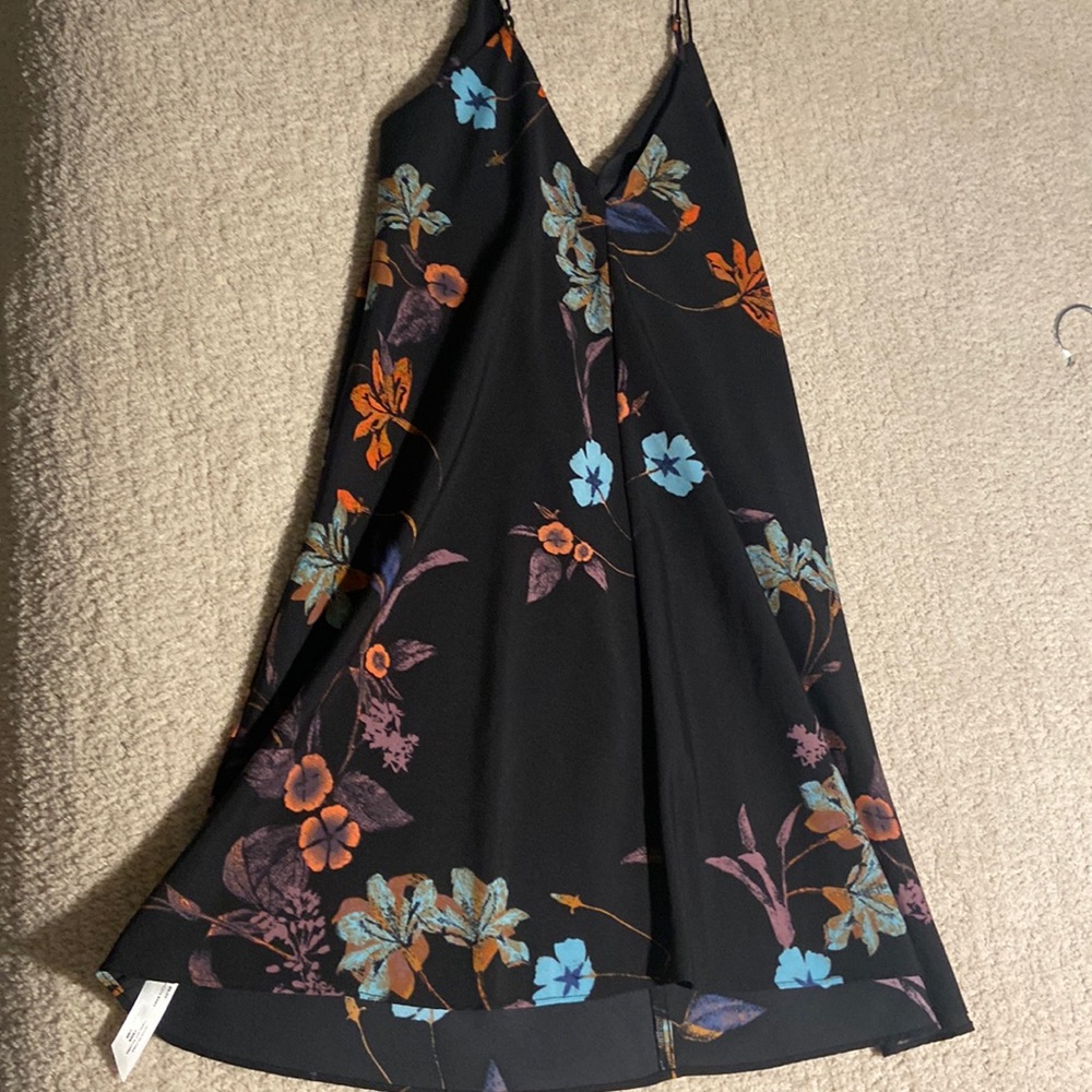Black floral dress